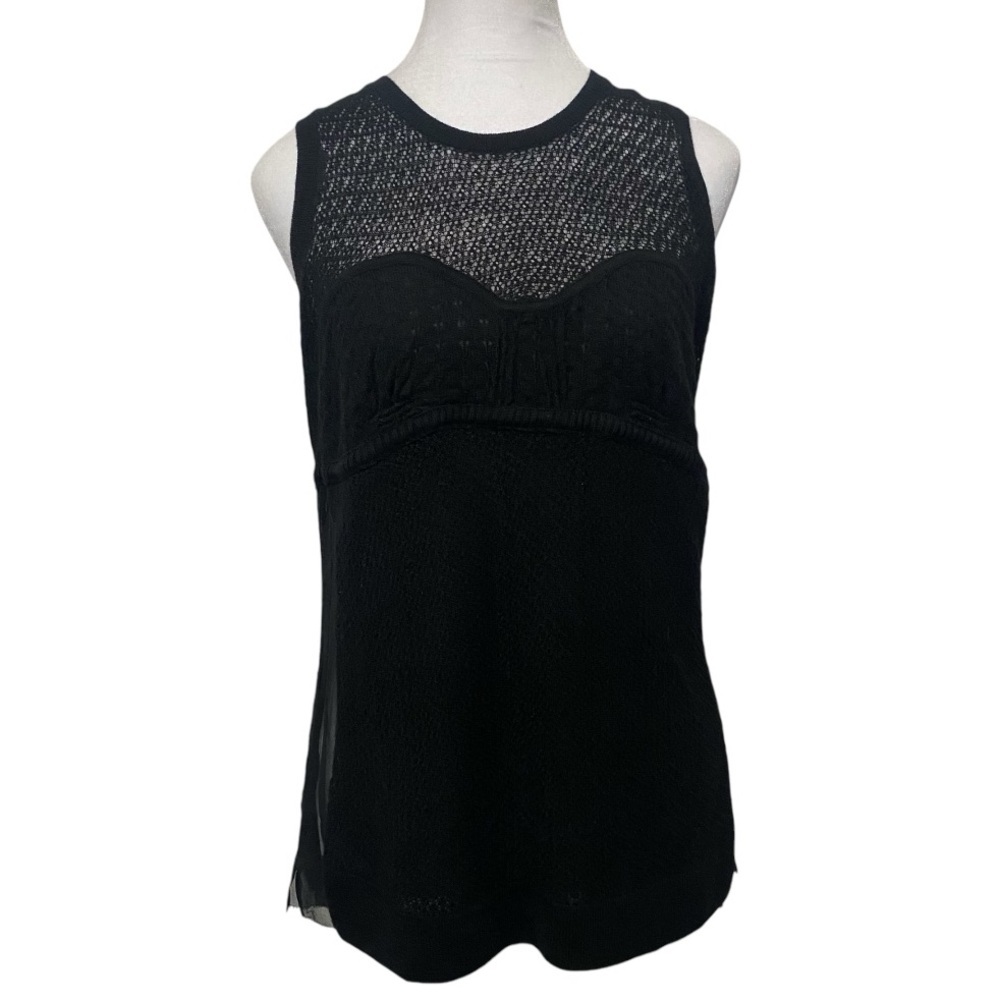 Max Azria Witchy Dark Romantic Sleeveless Cashmere Wool Silk Women’s Size Large